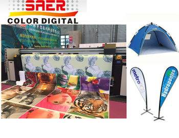 Impresora de materia textil de 4 de los colores de la tela Digitaces de las banderas