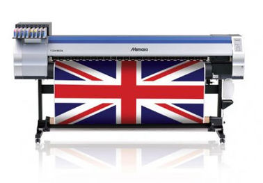impresora de la materia textil de Mimaki de la bandera de la sublimación de 1800m m con color dual de la máquina CMYK del calentador