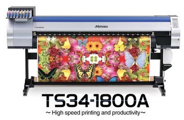 impresora de la materia textil de Mimaki de la bandera de la sublimación de 1800m m con color dual de la máquina CMYK del calentador