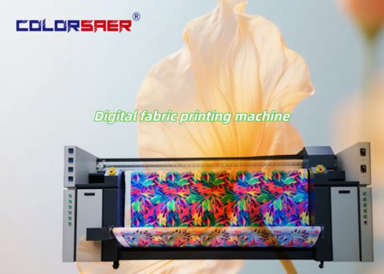 Impresora textil digital de impresión directa con 3 cabezales de impresión Epson i3200, ancho máximo de 2200 mm y potencia de calentamiento de 6 kW