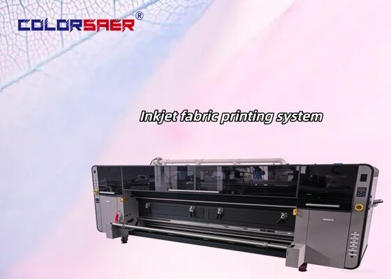 SAER COLOR Máquina de Impresión Textil Digital de Gran Formato con Ancho de Impresión de 3200 mm y Carga Automática Rollo a Rollo de Larga Duración