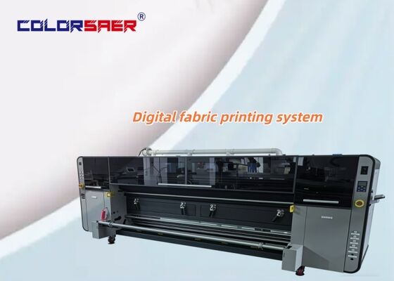 Máquina automática de impresión textil digital de rodillo a rodillo con calentador infrarrojo lejano y ancho de impresión de 3200 mm