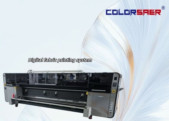 Máquina de impresión digital textil de gran formato de 3200 mm a todo color, plotter de tela de alta productividad para materiales de poliéster y algodón