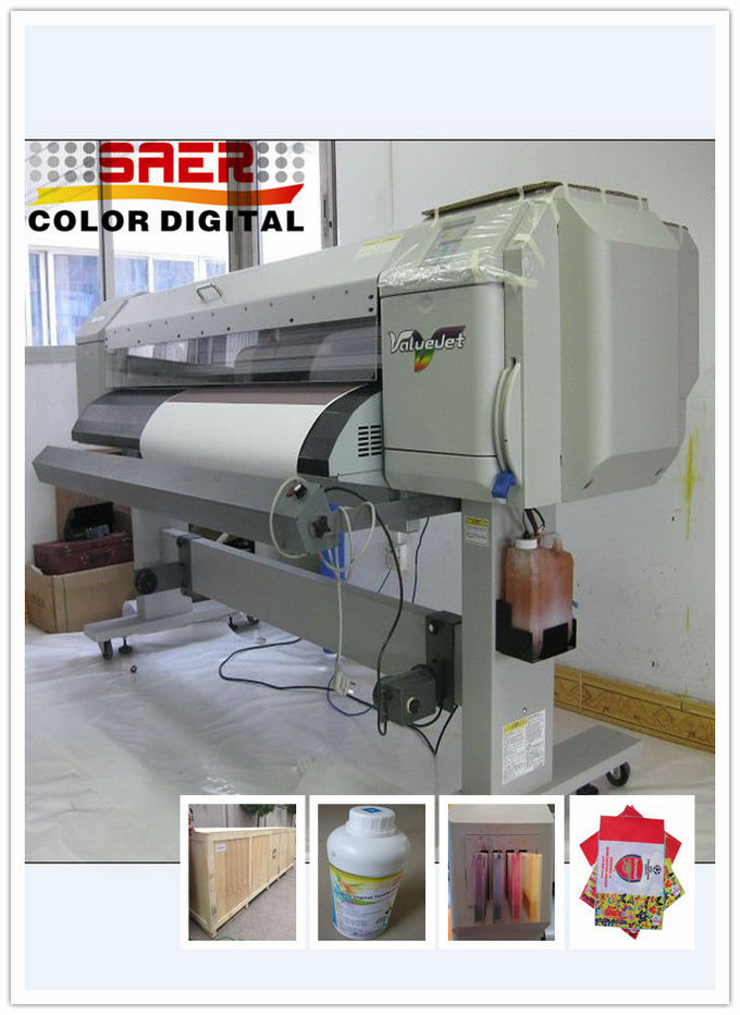 Rollo de la impresora de chorro de tinta de la impresora de la sublimación de Mutoh de la materia textil del poliéster para rodar color dual de CMYK 1